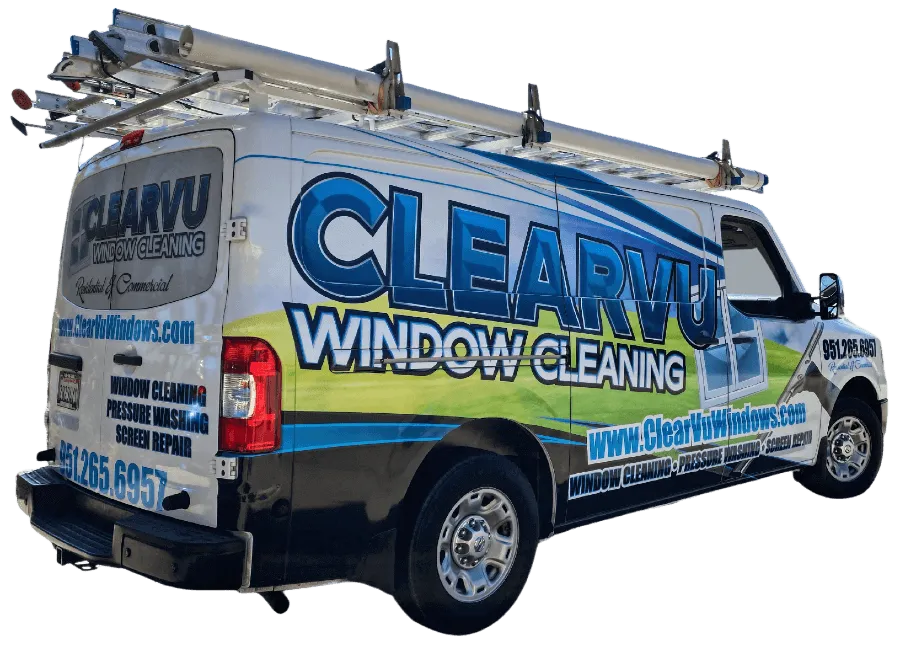Clearvu Window Cleaning work van serving Murrieta and Temecula CA